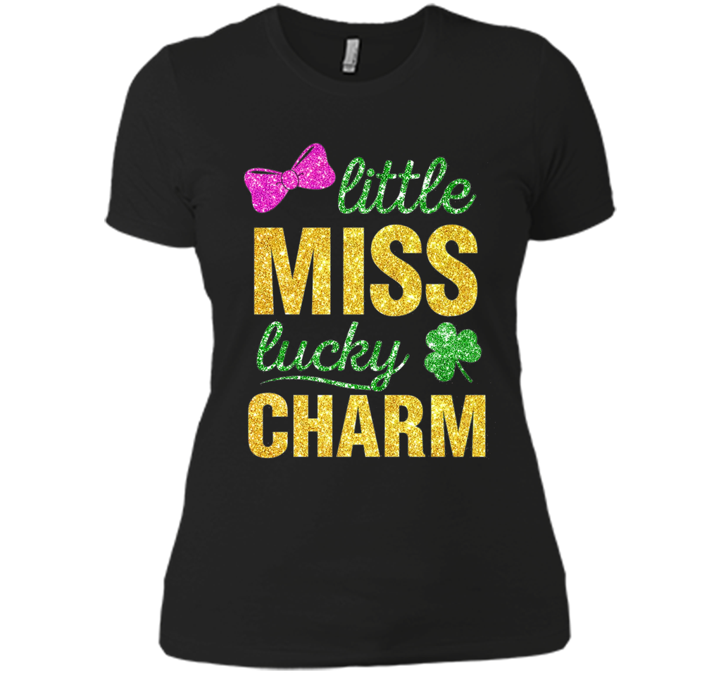 Little miss lucky charm st.patrick's day shirts for girls