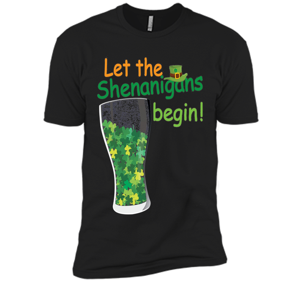 Let The Shenanigans Begin St Patricks Day T-Shirt Shamrocks