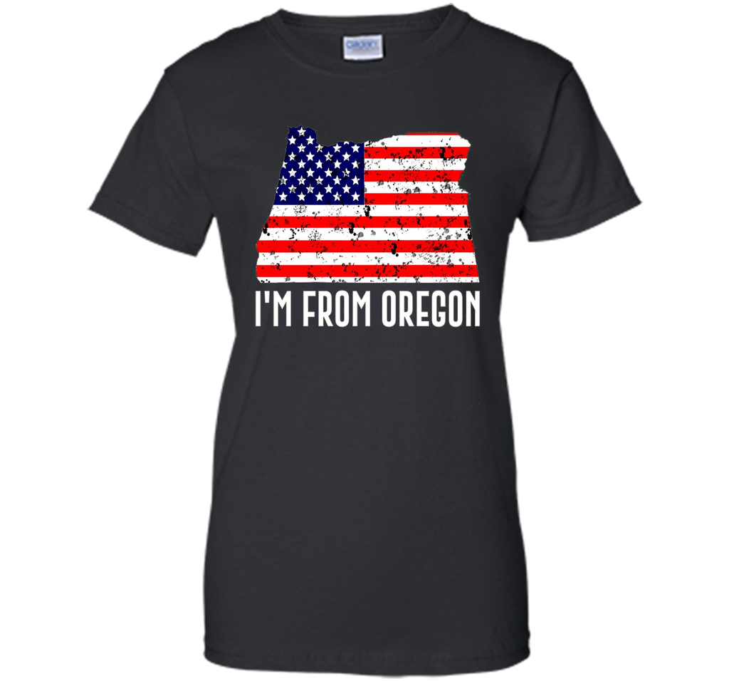Proud of Oregon USA flag Independence day Tshirt