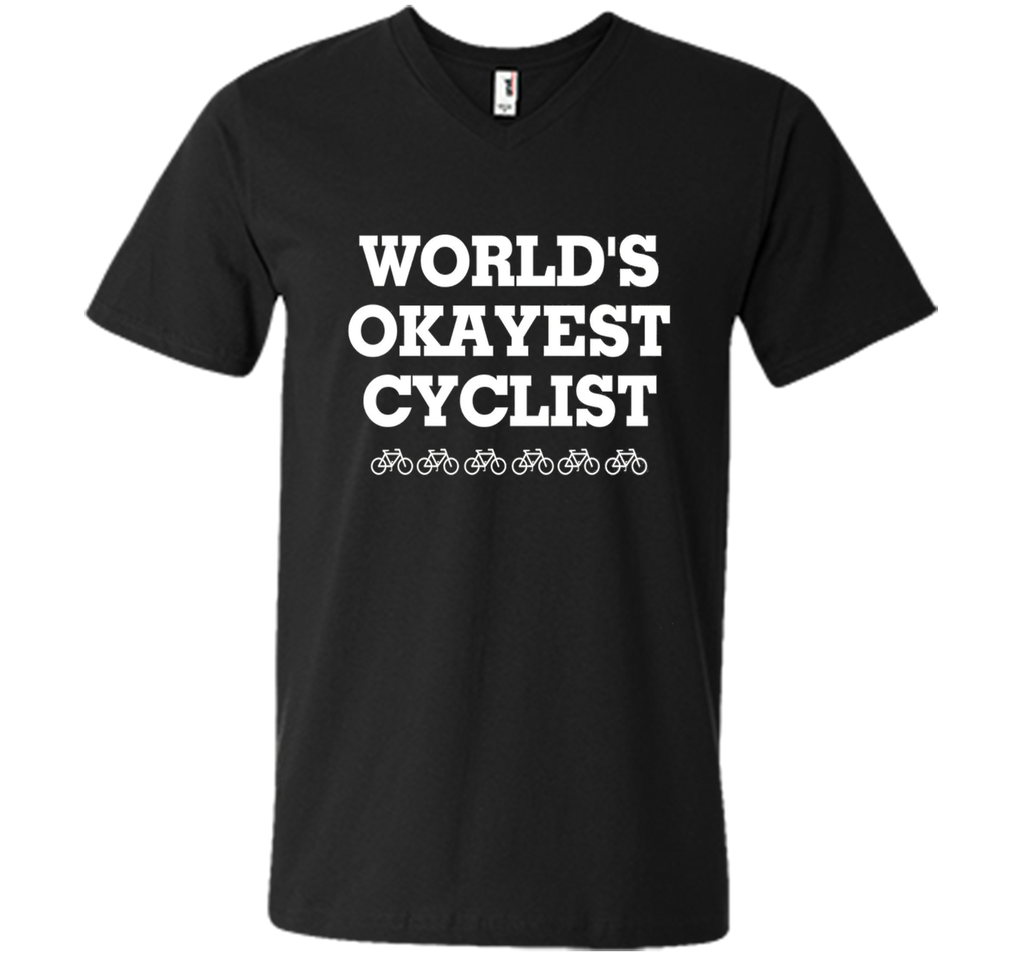 WORLD'S OKAYEST CYCLIST T SHIRT