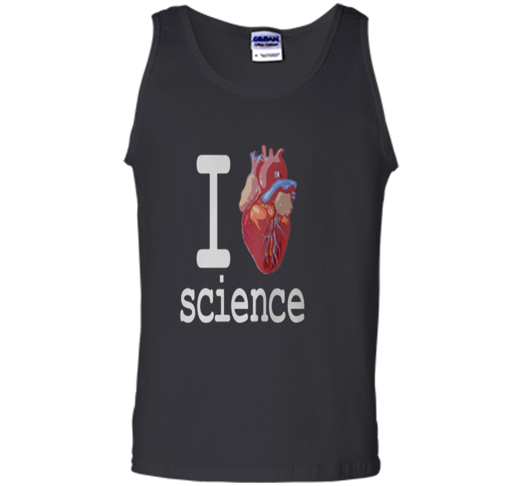 I Love Heart Science T Shirt - Biology Tee Tshirt Teacher