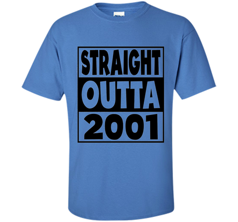 16th Birthday Gift T-Shirt Straight Outta 2001 White