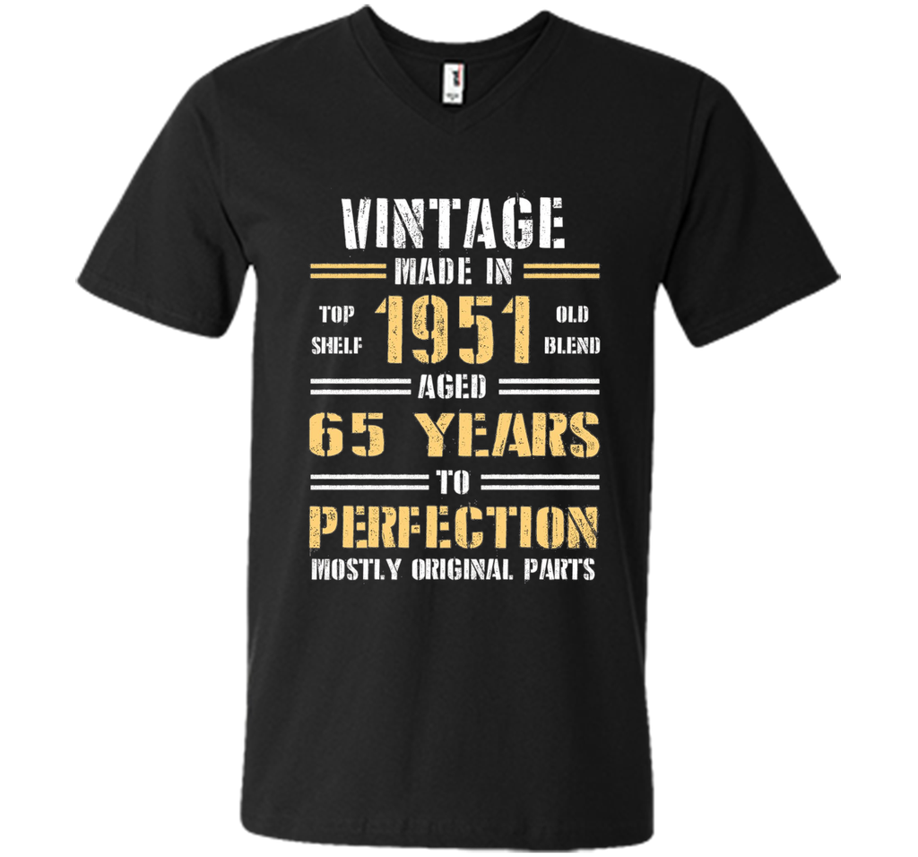 Funny Tshirt for Guy - Vintage Made In 1951 Birthday Tshirt