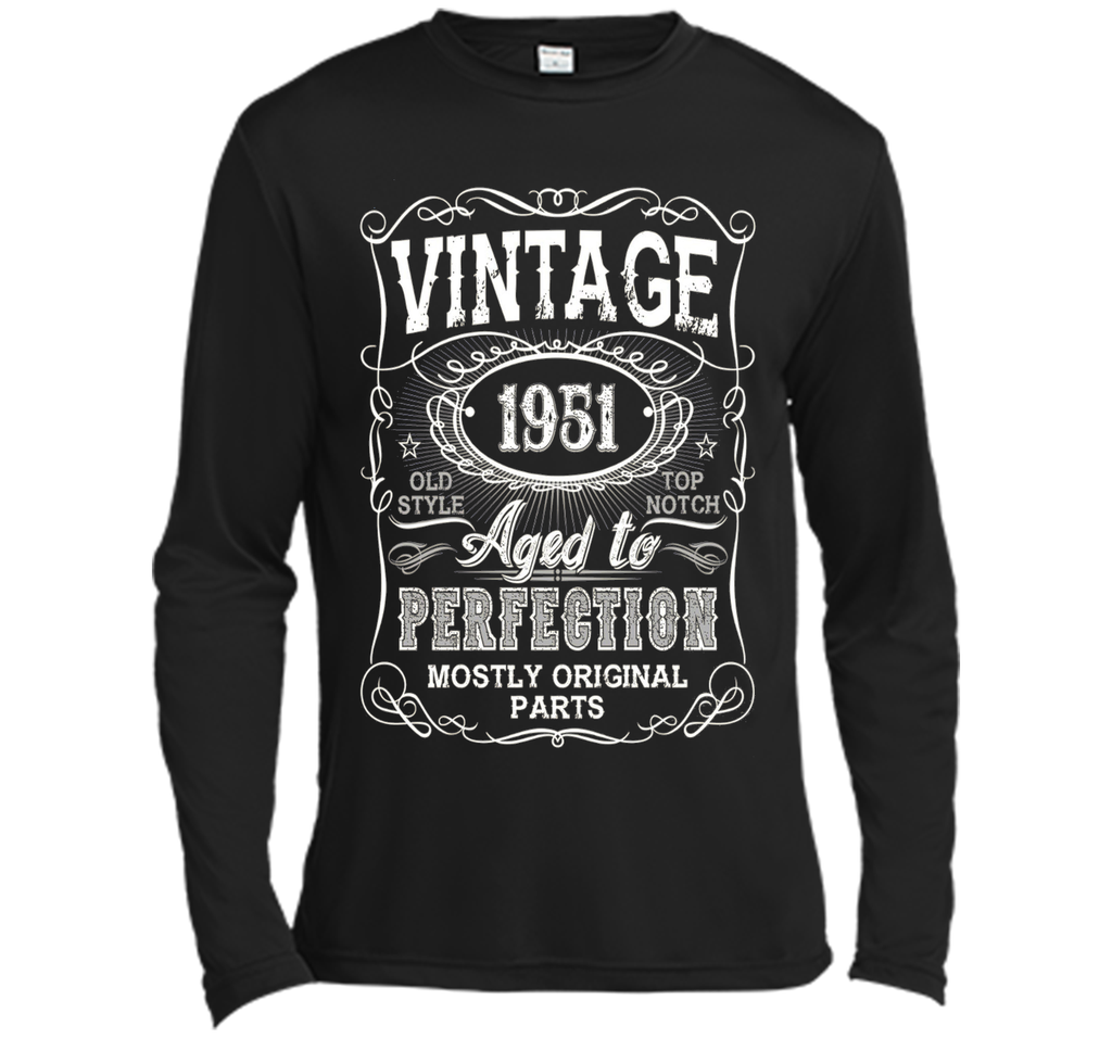 Vintage 1951 Aged To Perfection Tshirt 65th Birthday Gifts