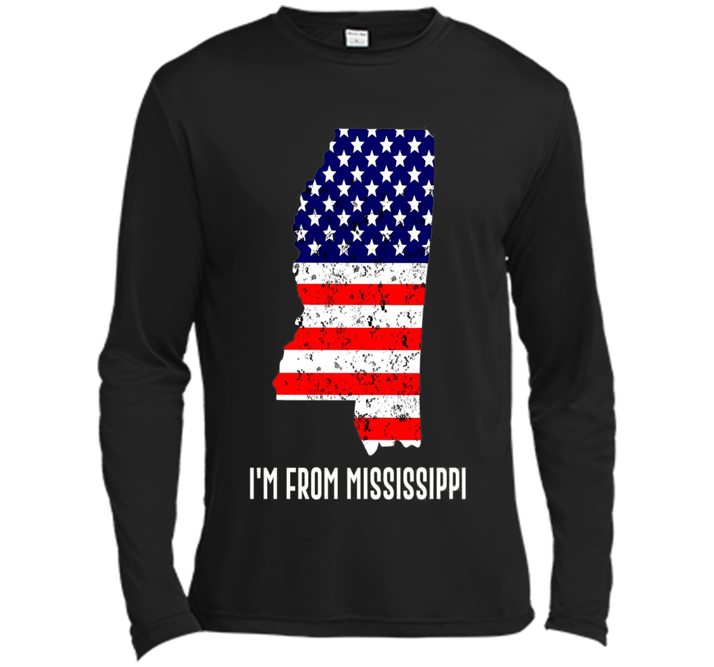 Proud of Mississippi-US flag Independence day Tee