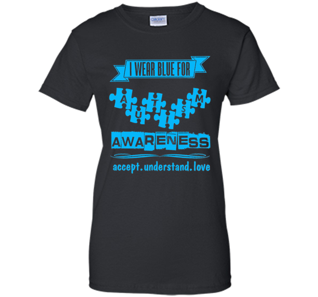 I Wear Blue For Autism Awareness Shirt - Light It Up Blue