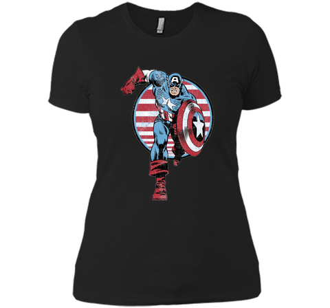 Captain America Charge Graphic T-Shirt