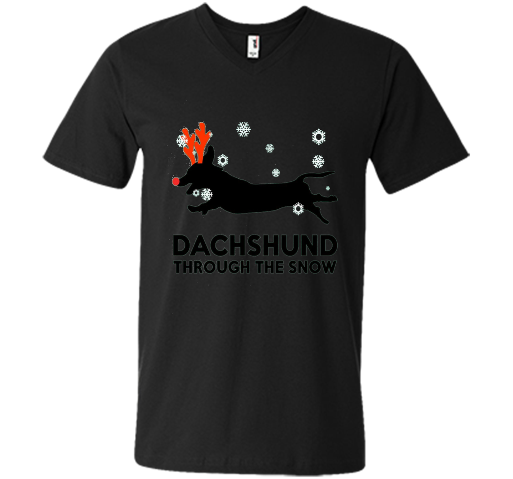 Dachshund Through The Snow Shirt Xmas Christmas Shirts