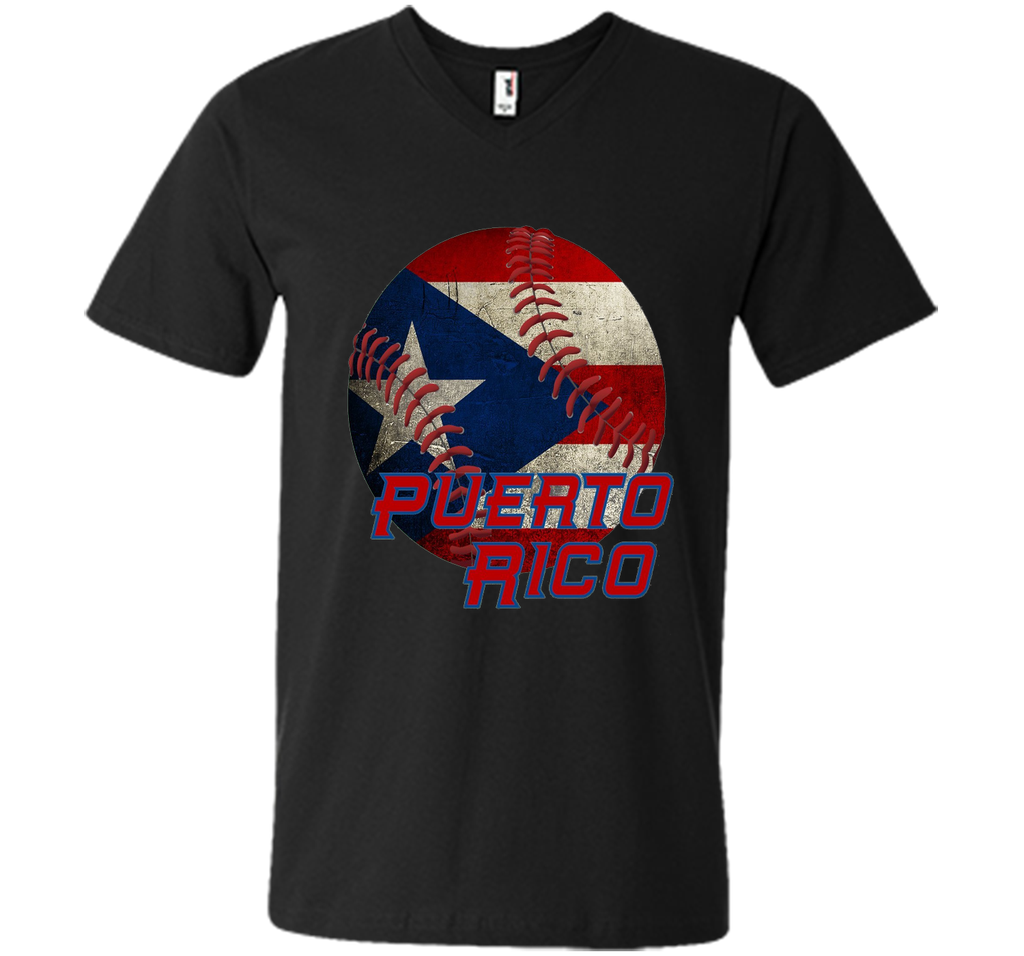 Puerto Rico Baseball Flag T Shirt Boricua Pride Tee