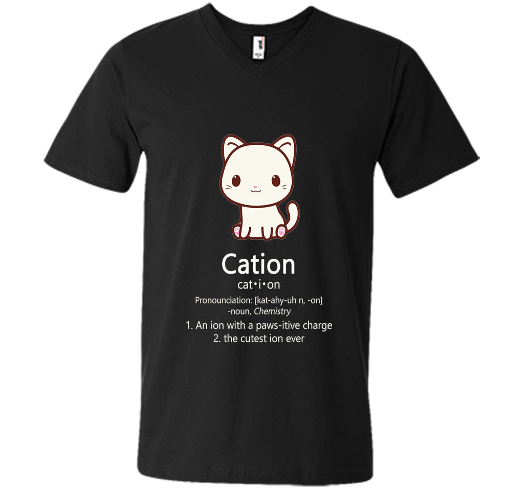 Cute Science Cat T-Shirt Kawaii Cation Chemistry Pawsitive