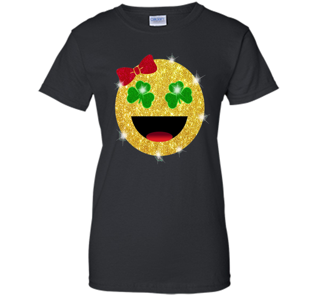 St. Patrick's Day Emoji T-Shirt for Girls and Women