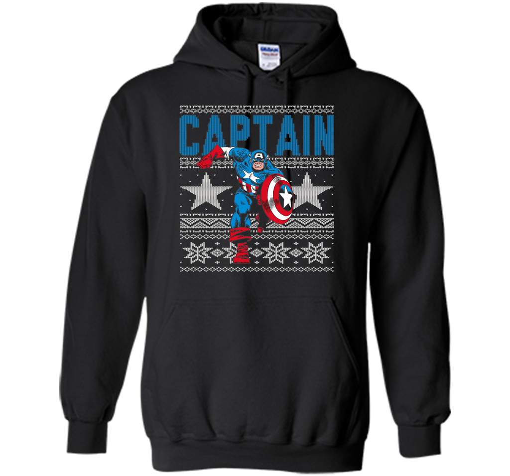 Captain America Star Ugly Christmas Sweater Graphic T-Shirt