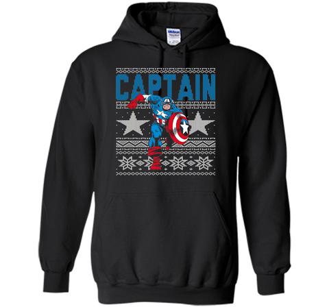 Captain America Star Ugly Christmas Sweater Graphic T-Shirt