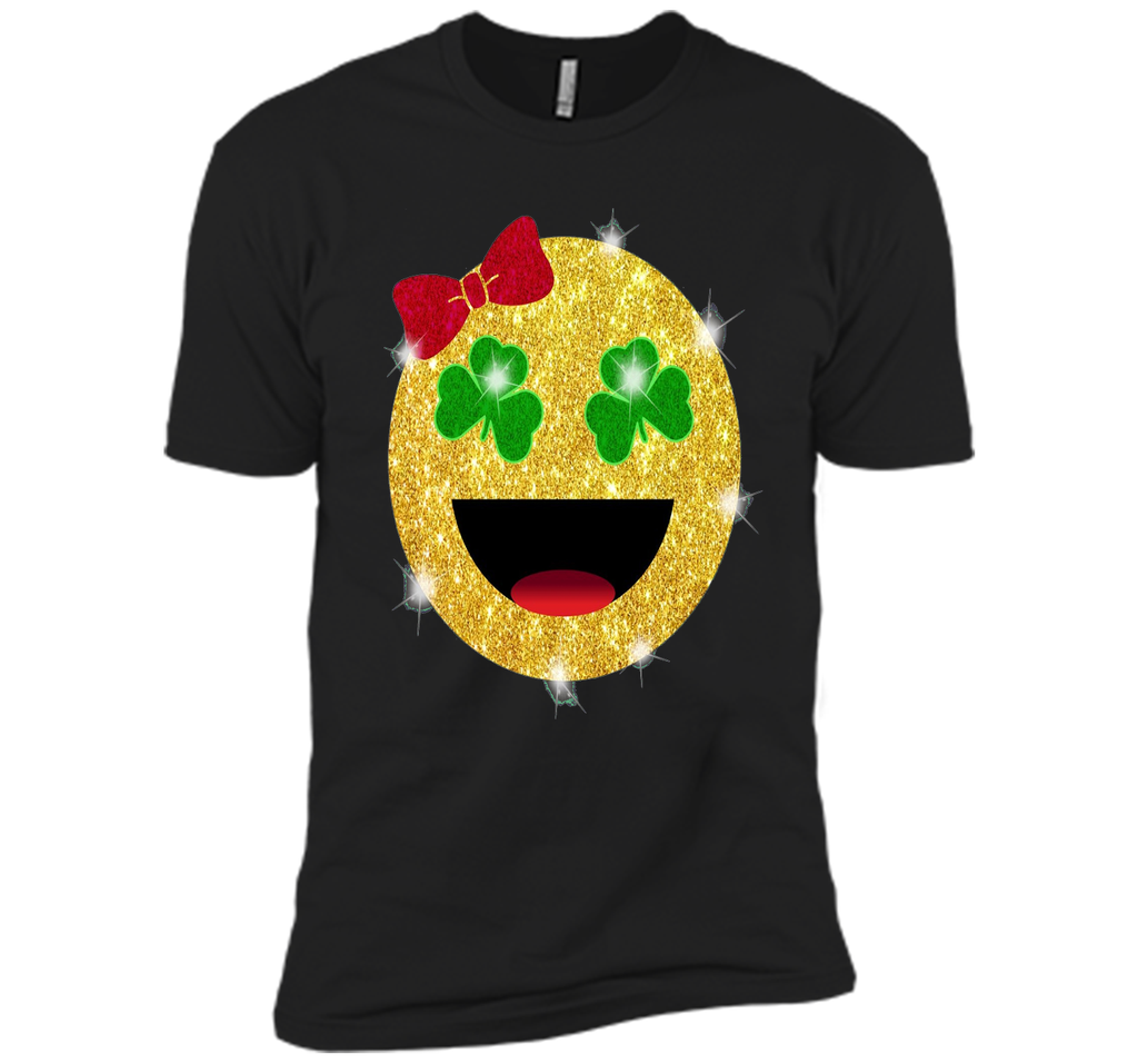 St. Patrick's Day Emoji T-Shirt for Girls and Women