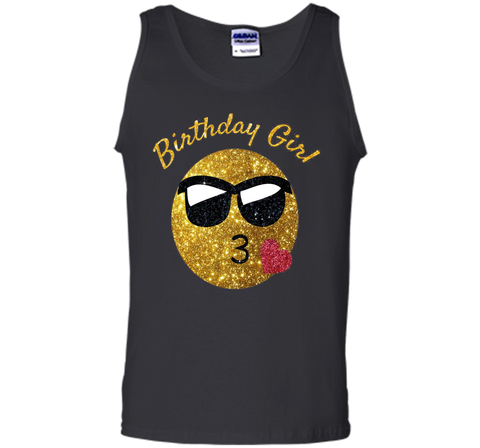 Birthday Emoji T Shirt Birthday Girl Heart Kiss Shades Emoji