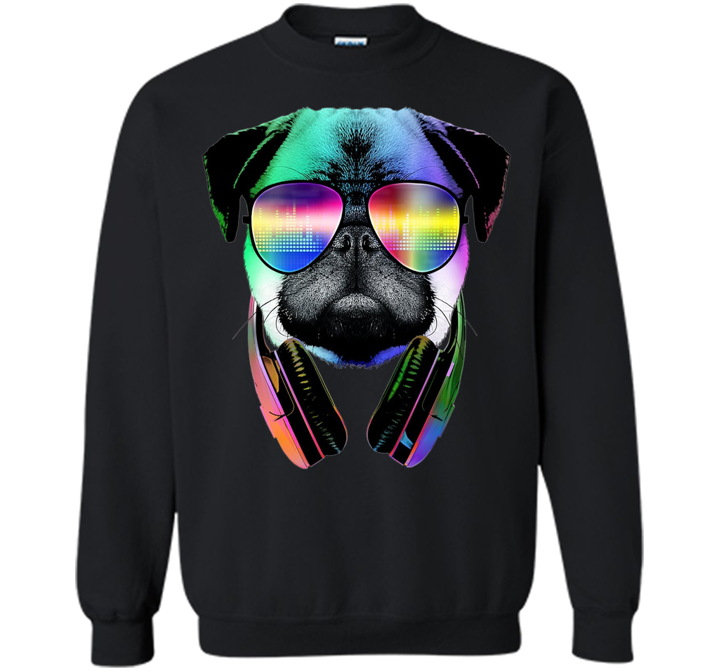Original: Music Lover Pug - Dog Lovers T-Shirt - 2016