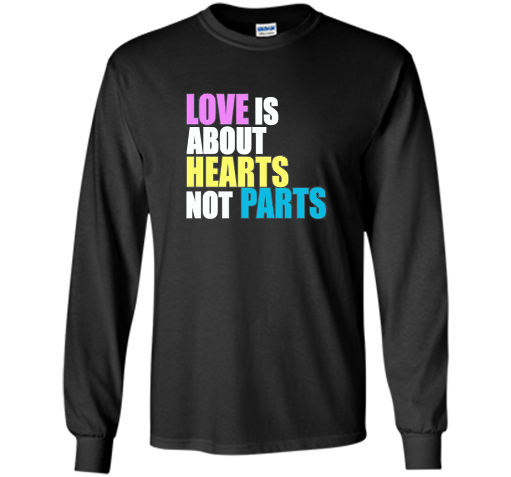 Love is about Hearts Not Parts, LGBT Pride Equality T-Shirt