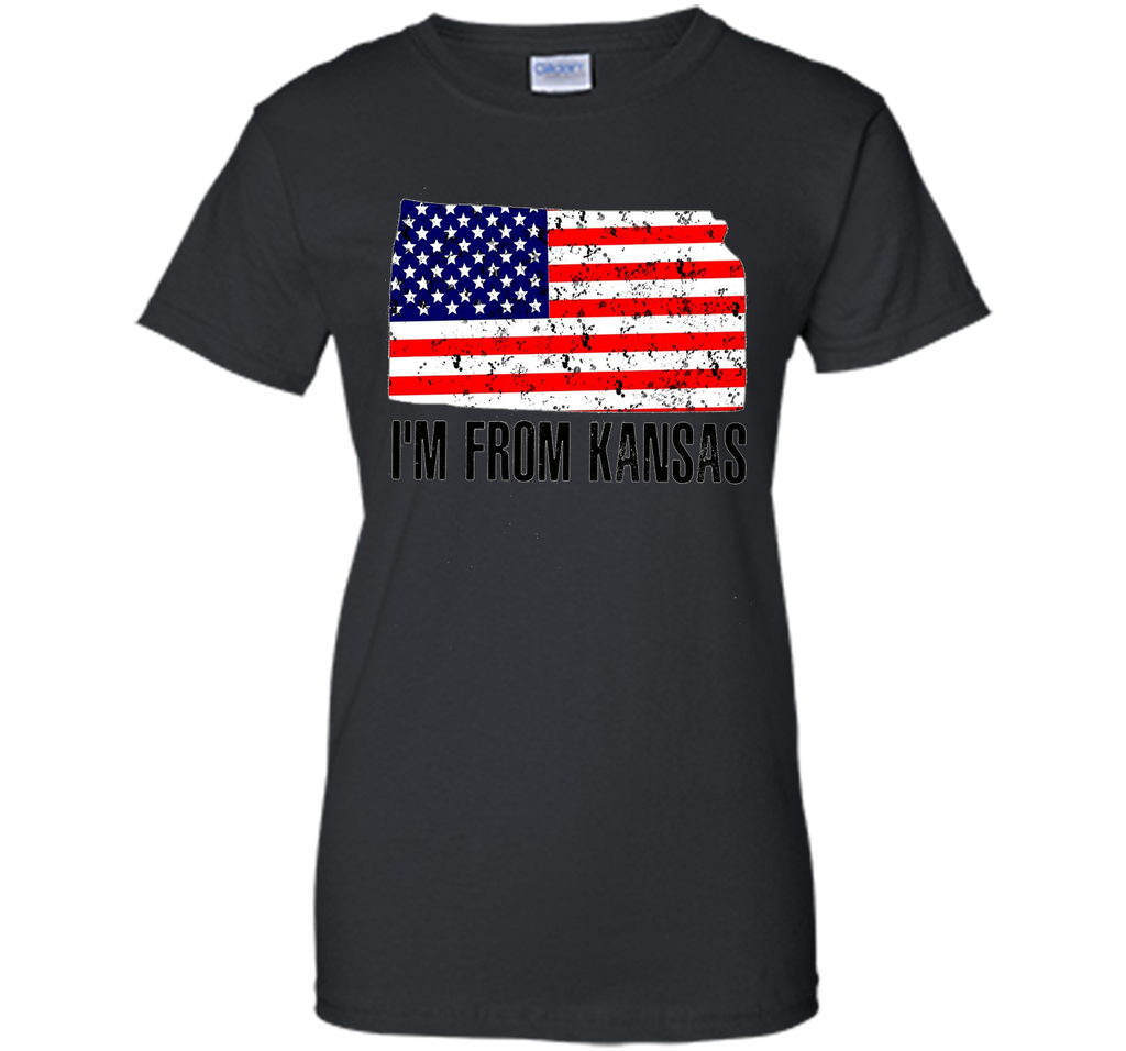 Proud of Kansa USA flag Independence day Tshirt