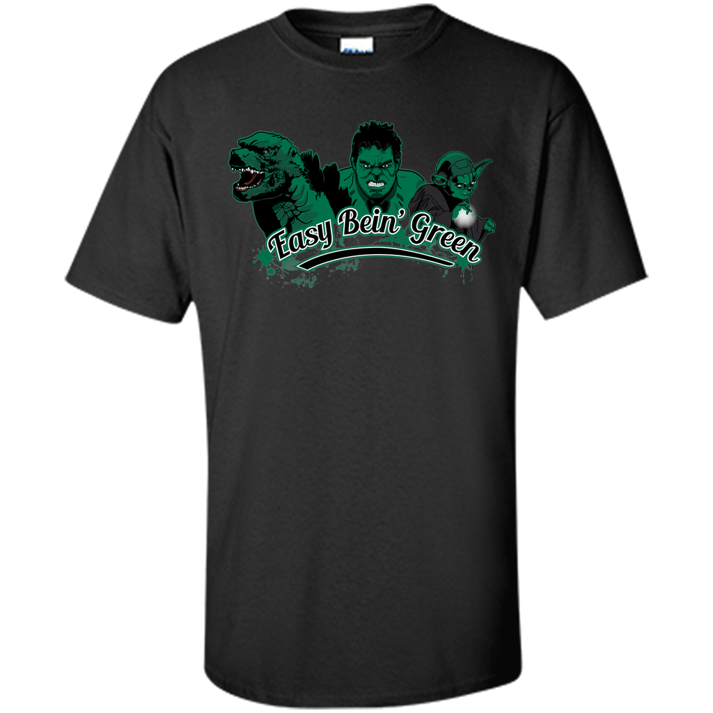 Easy Bein' Green-Cartoon graphic T-Shirt