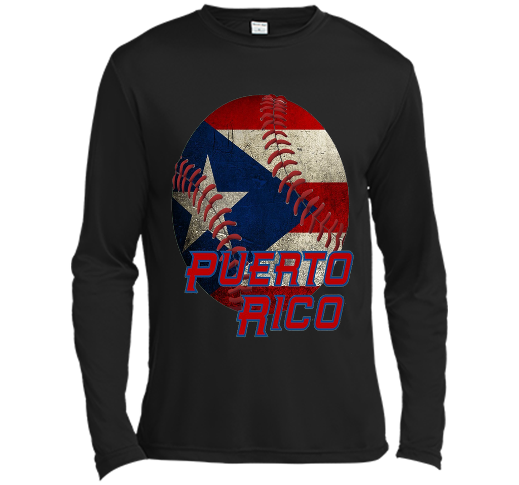 Puerto Rico Baseball Flag T Shirt Boricua Pride Tee