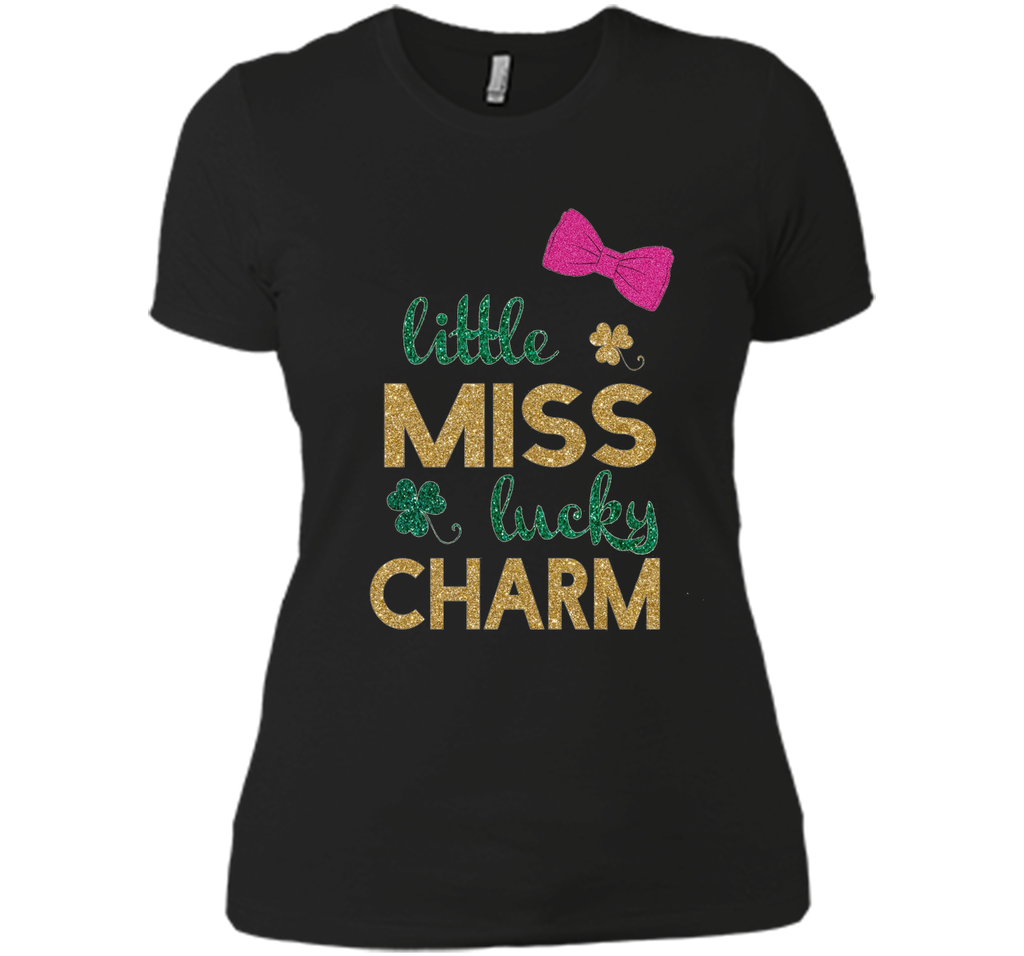 Little miss lucky charm st. patrick's day shirts for girls