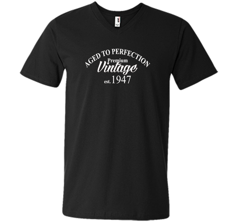 Aged to Perfection 1947 69th Birthday Funny T-Shirt Born in