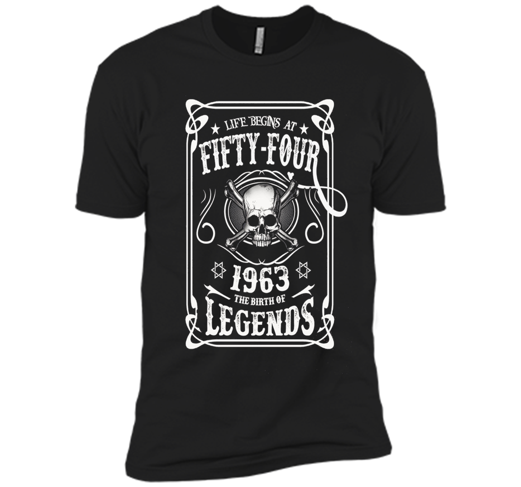 Life begins at 54 - 1963 - the birth of legends (v.2017) t-shirt