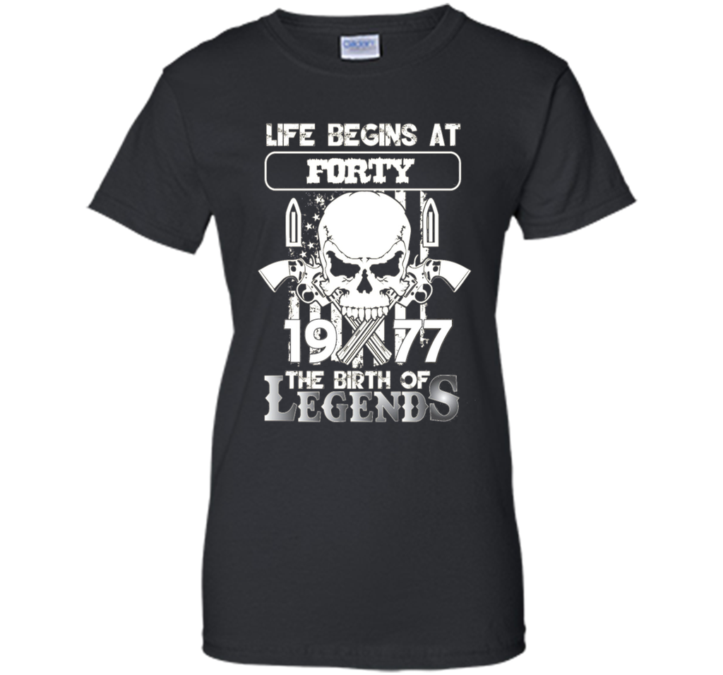 40th Birthday Gifts 1977 The Birth Of Legends T-Shirt t-shirt