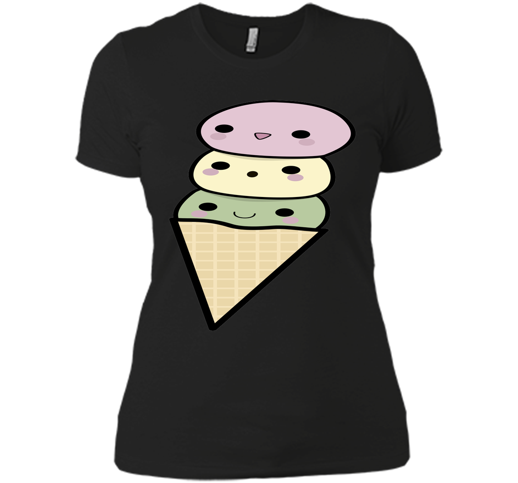 Kawaii Ice Cream Cone T-Shirt T-Shirt