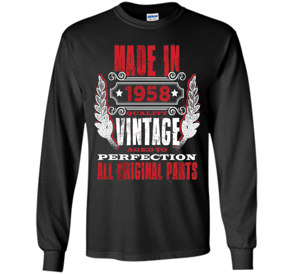 Made In 1958 Vintage 58th Birthday 58 Years Old Gift T-Shirt