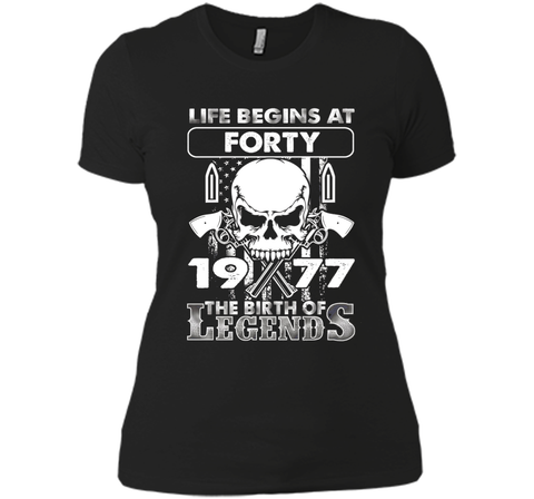 40th Birthday Gifts 1977 The Birth Of Legends T-Shirt shirt
