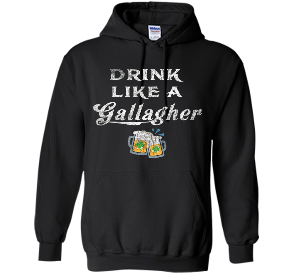 Drink Like a Gallagher St. Patty's Day Funny Ireland Tee IRL