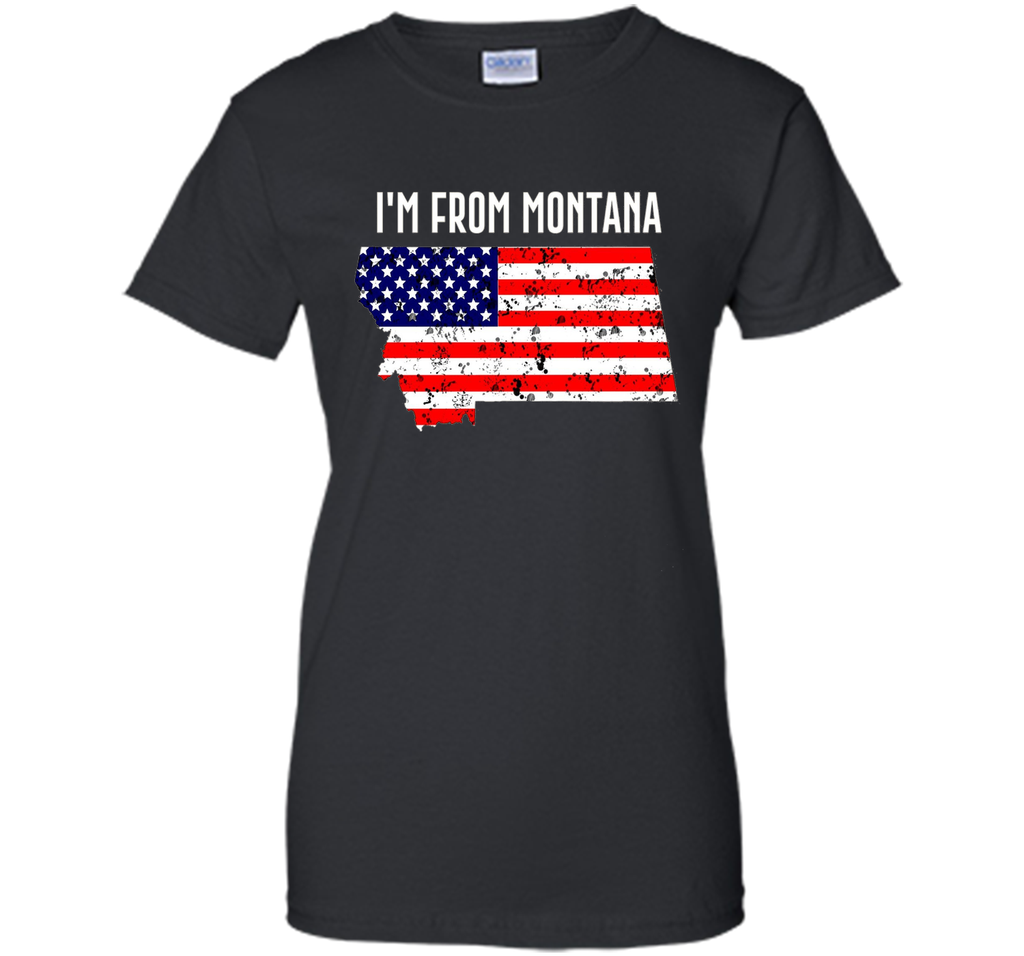 Proud of Montana -US flag Independence day Tshirt