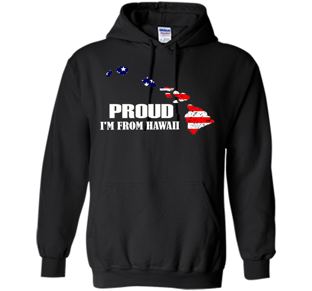 Proud of Hawaii-US flag Independence day Tshirt