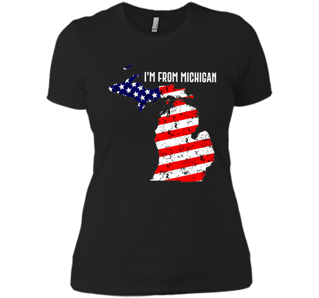 Proud of Michigan-US flag Independence day Tshirt