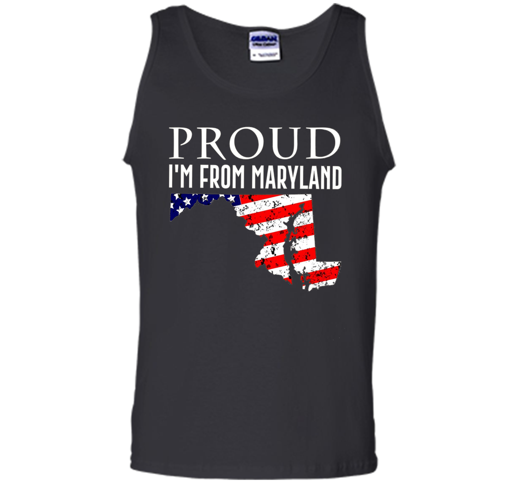 Proud of maryland-US flag Independence day Tshirt