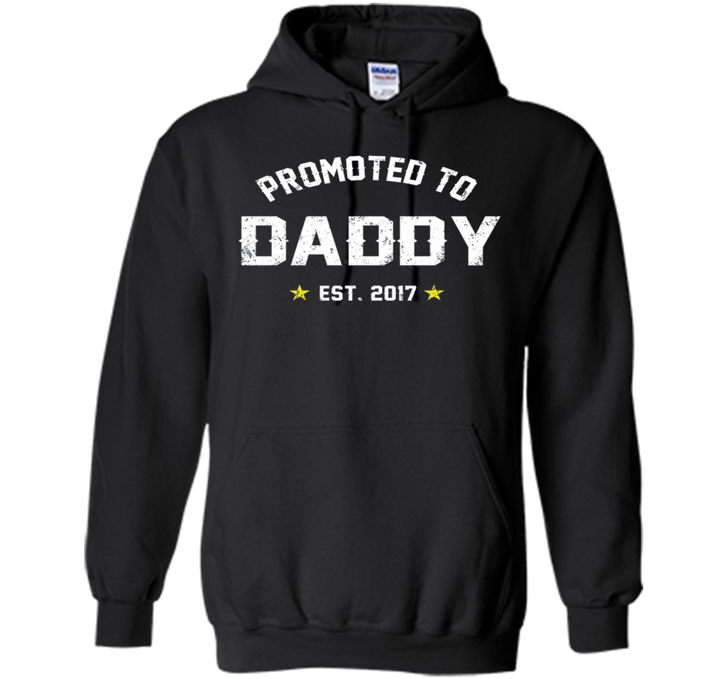 Men's Promoted To Daddy Shirt: Gift For New Dad Est. 2017 T-Shirt