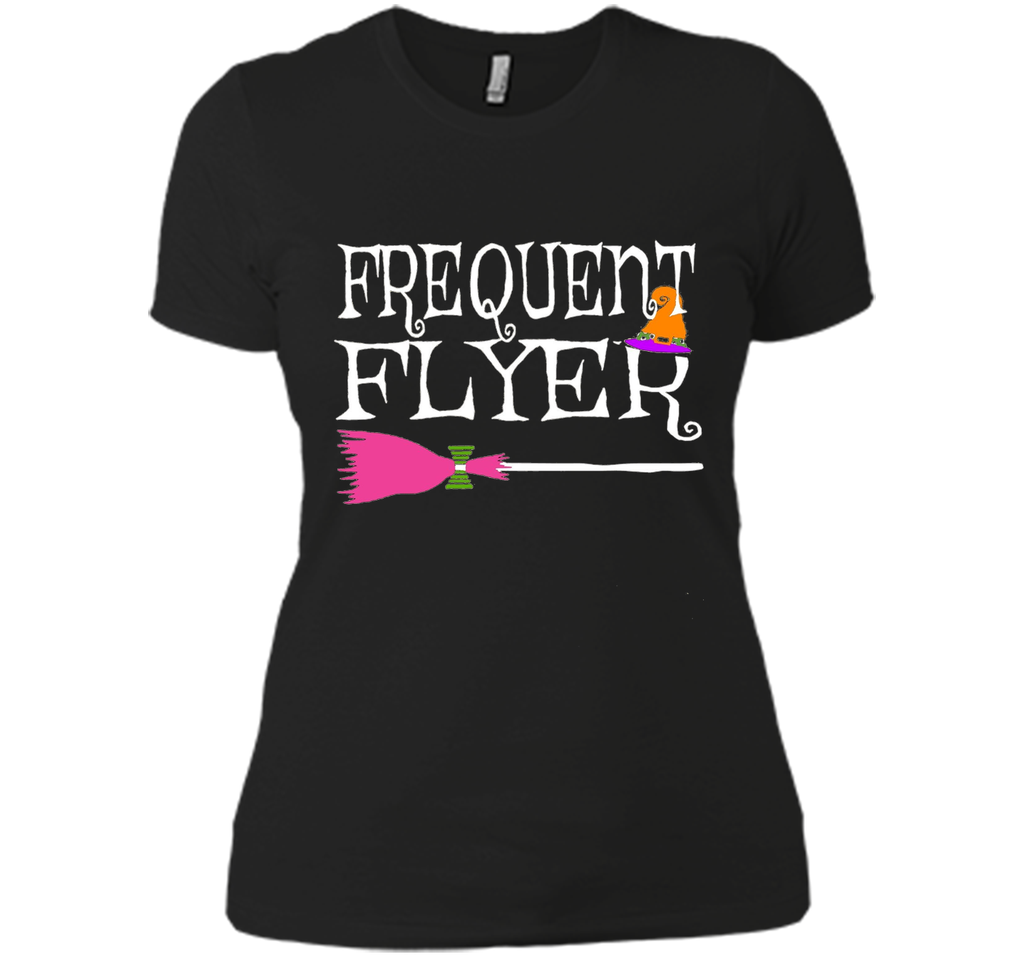 Frequent Flyer Witch Funny Cute Halloween T-Shirt