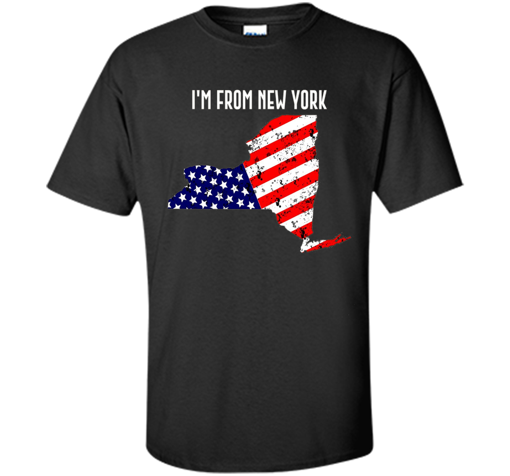 Proud of New York  USA flag Independence day Tshirt