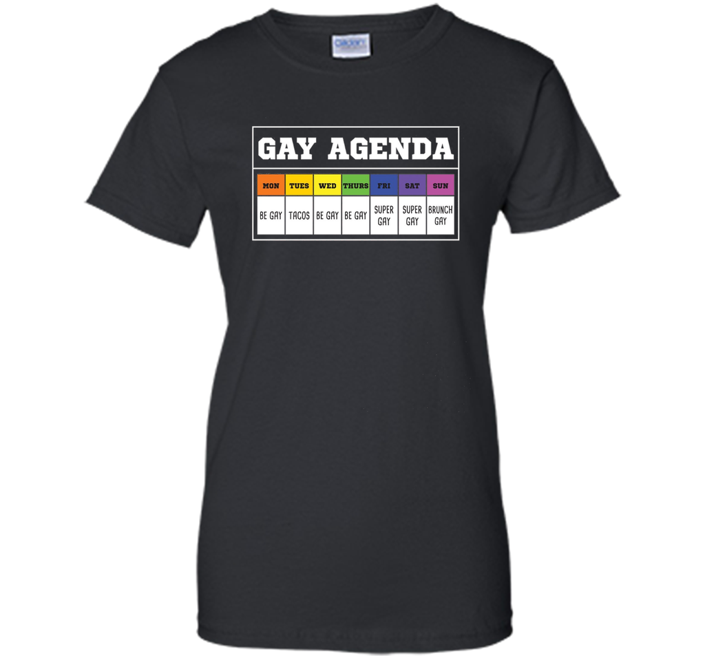 Gay Agenda Funny T Shirt