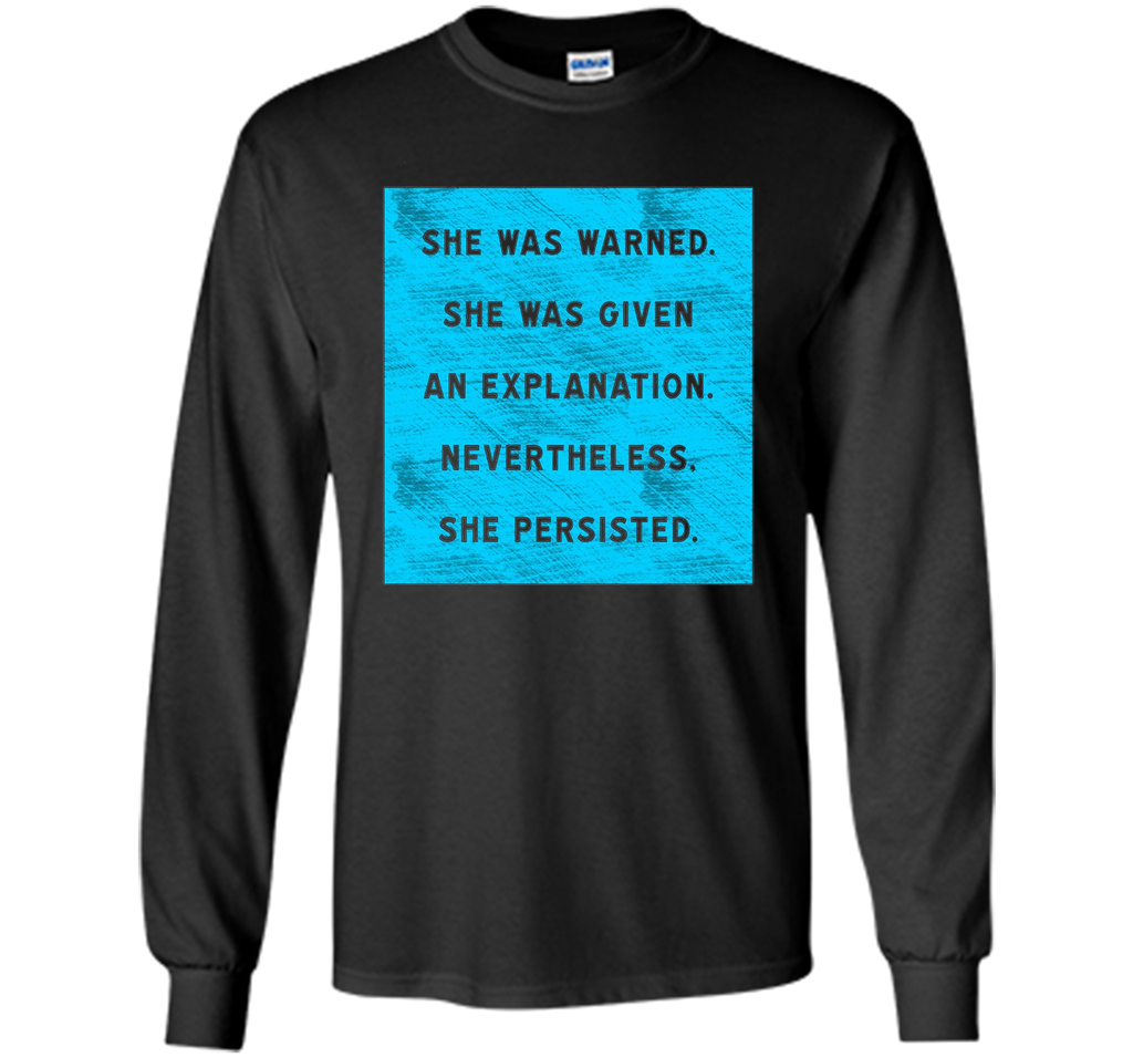 She persisted.