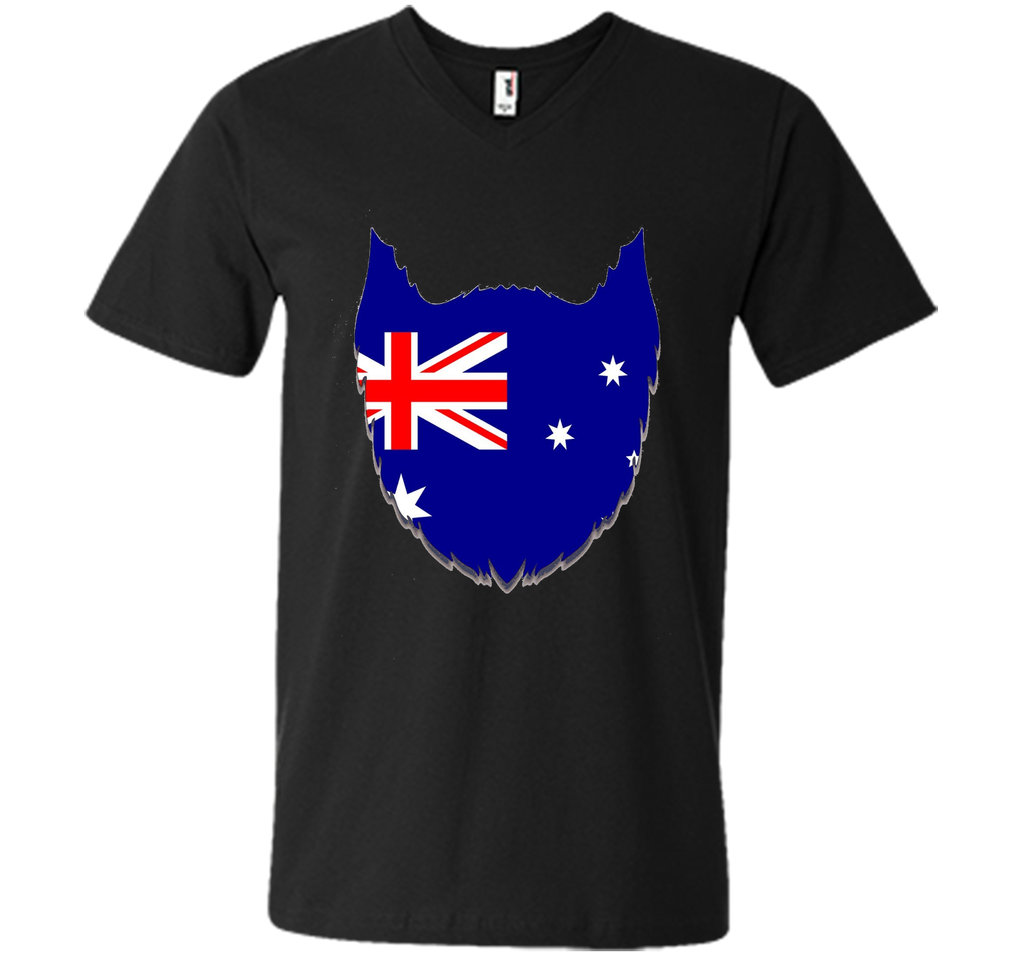 FUNNY AUSTRALIAN BEARD T-SHIRT Proud Australia Flag Gift