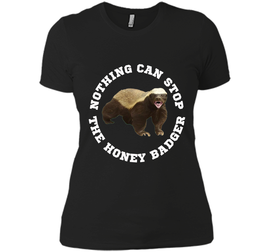 Funny Honey Badger T-shirt Crazy Nasty Badger Fun Tee