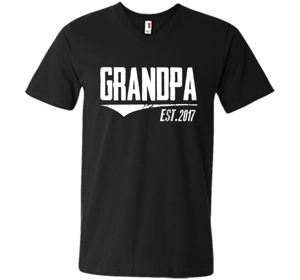 Men's Grandpa Est 2017 Shirt New Grandpa Gifts first father's Day