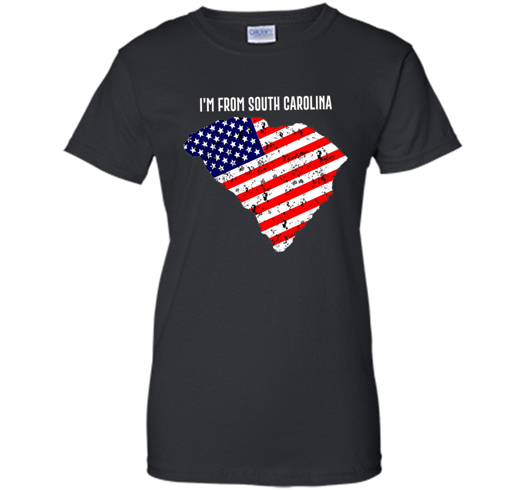 Proud of South Carolina USA flag Independence day Tshirt
