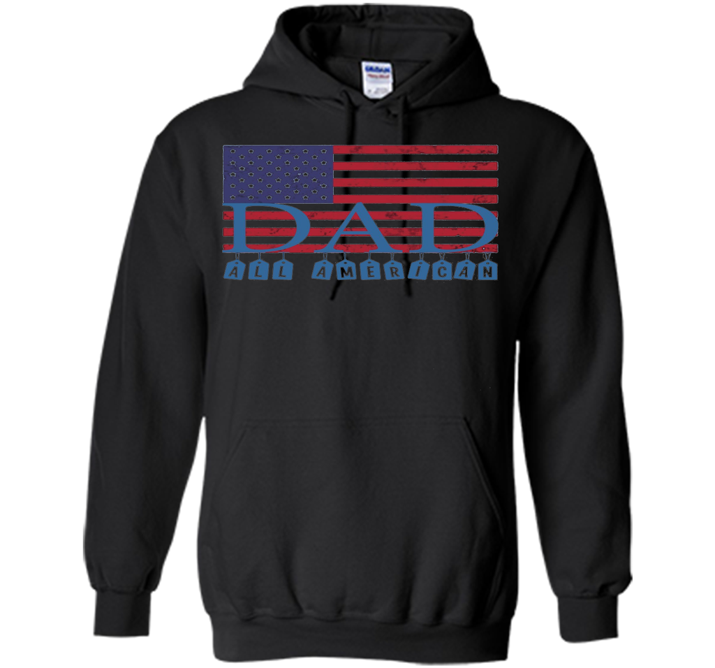 Mens Mens All American Dad American Flag Shirt, Father's Day Gift