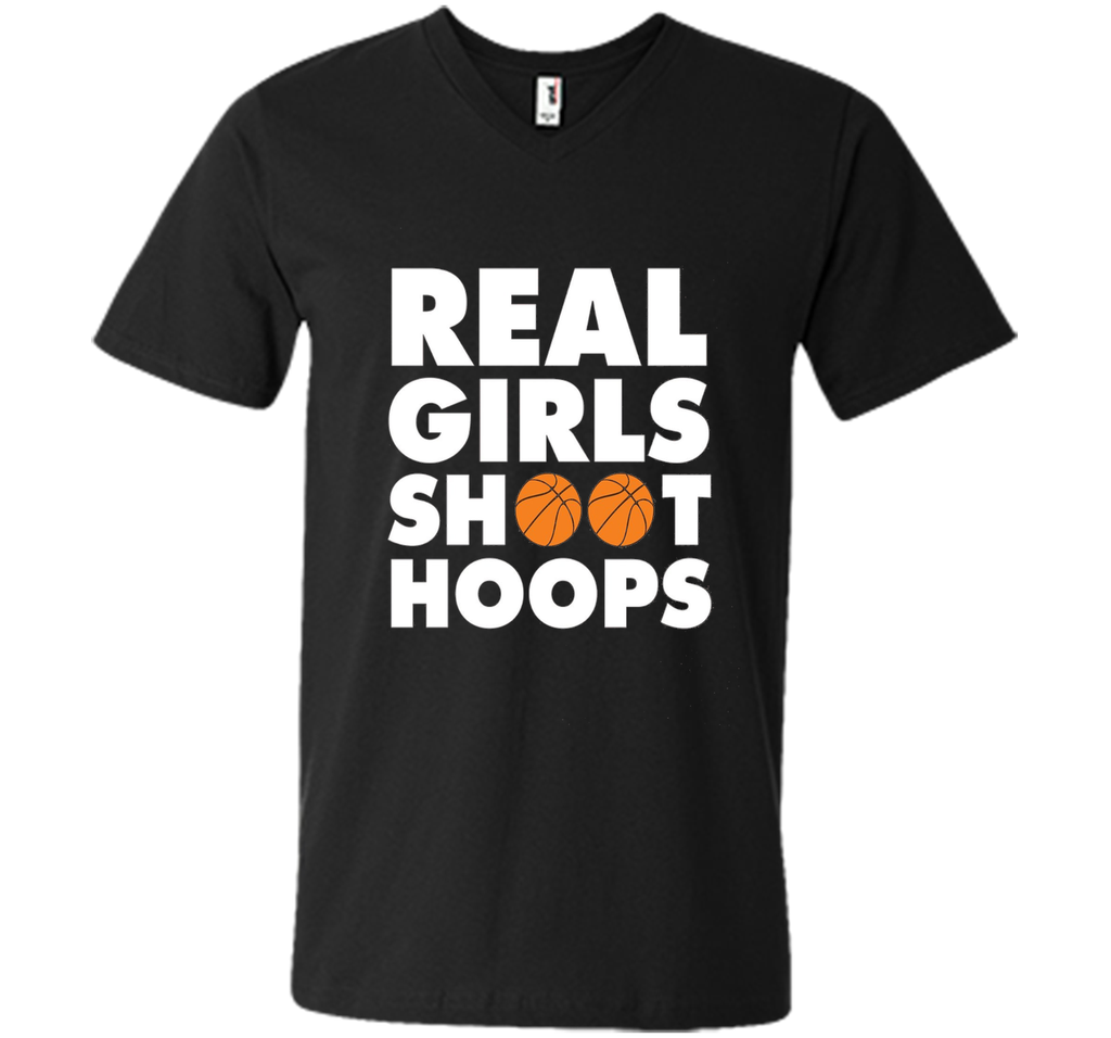 Real Girls Shoot Hoops Basketball T-Shirt