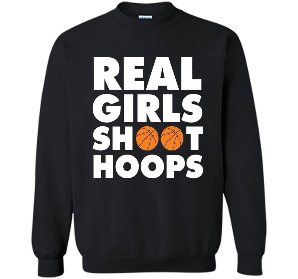 Real Girls Shoot Hoops Basketball T-Shirt
