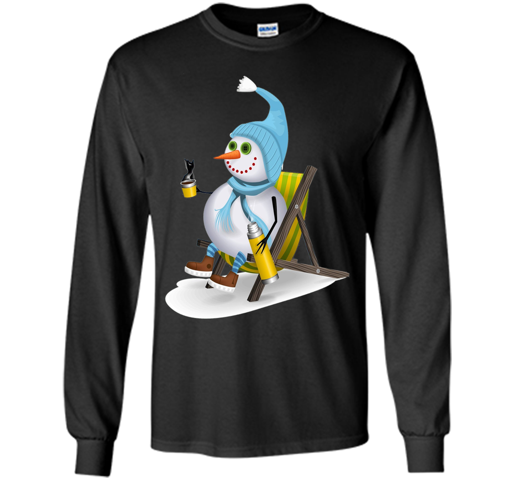 Snowman Camping T-Shirt
