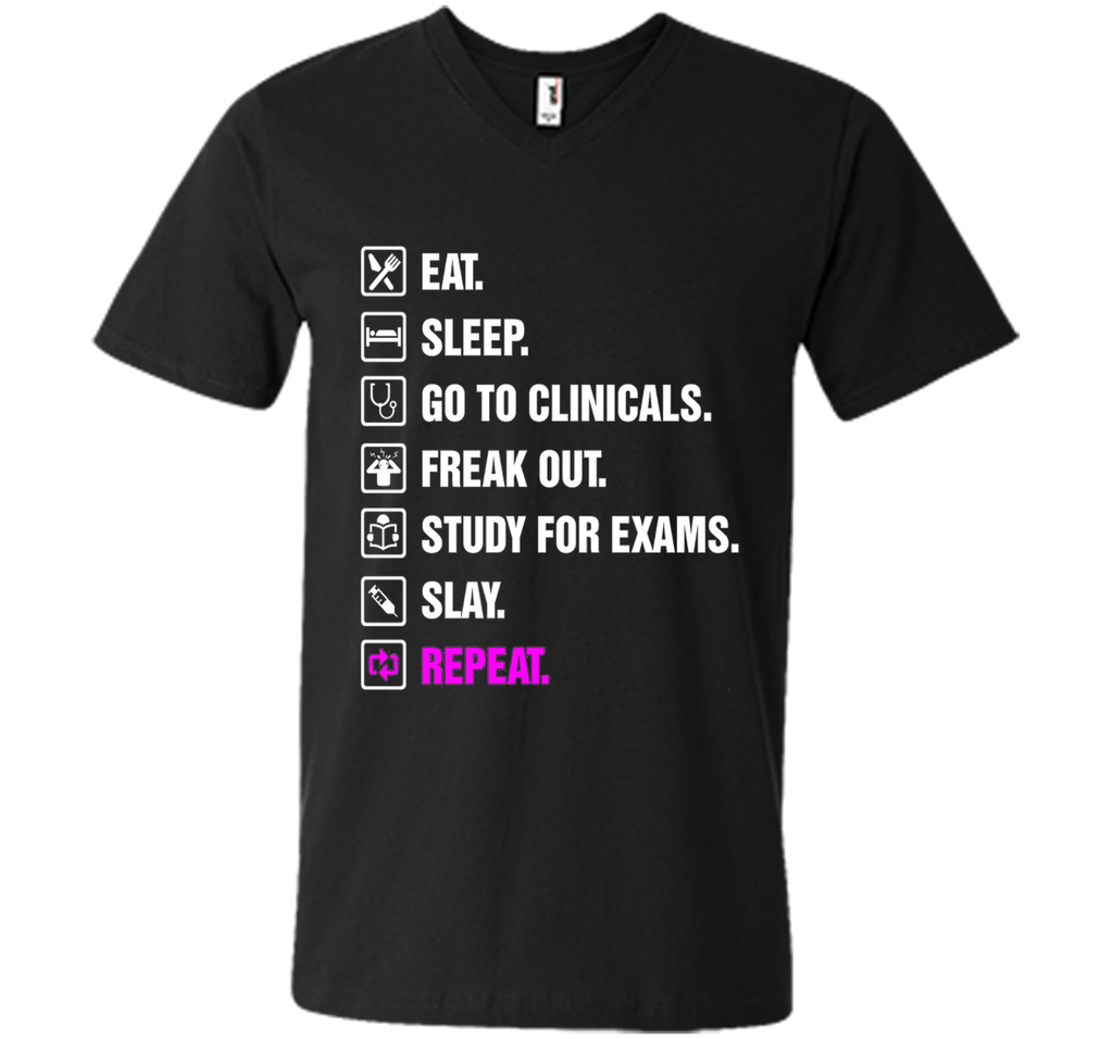 Funny Nurse Shirt Slay RN LPN Clinicals Nursing School